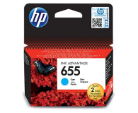 Tusz HP 655C Cyan 600str. CZ110AE